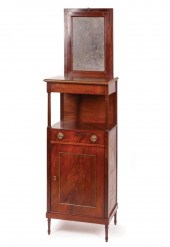 REGENCY CARVED MAHOGANY WASHST