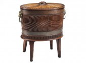 REGENCY CARVED MAHOGANY WINE C