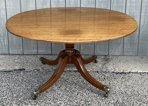 REGENCY CARVED OVAL MAHOGANY