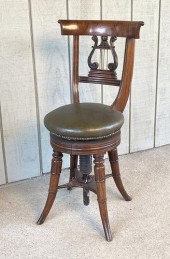 REGENCY CARVED ROSEWOOD CHAIR