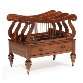 REGENCY CARVED ROSEWOOD LYRE-F