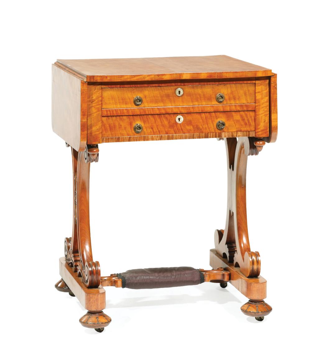 REGENCY CARVED SATINWOOD WORK