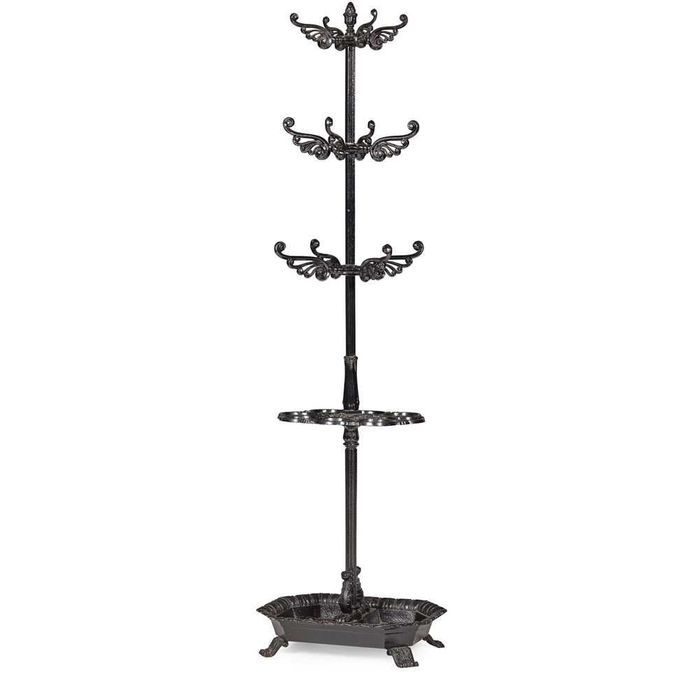 REGENCY CAST IRON COAT AND STICK