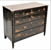 REGENCY CHEST OF FOUR DRAWERS,