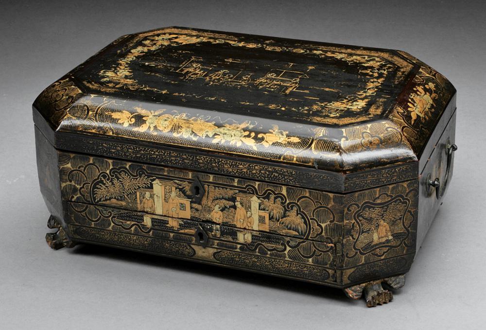 REGENCY CHINOISERIE LACQUERED