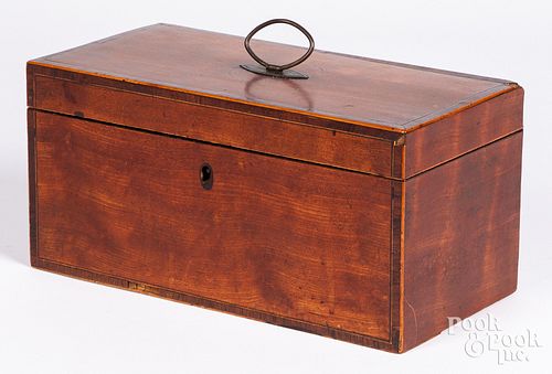 REGENCY CROSS BANDED MAHOGANY TEA