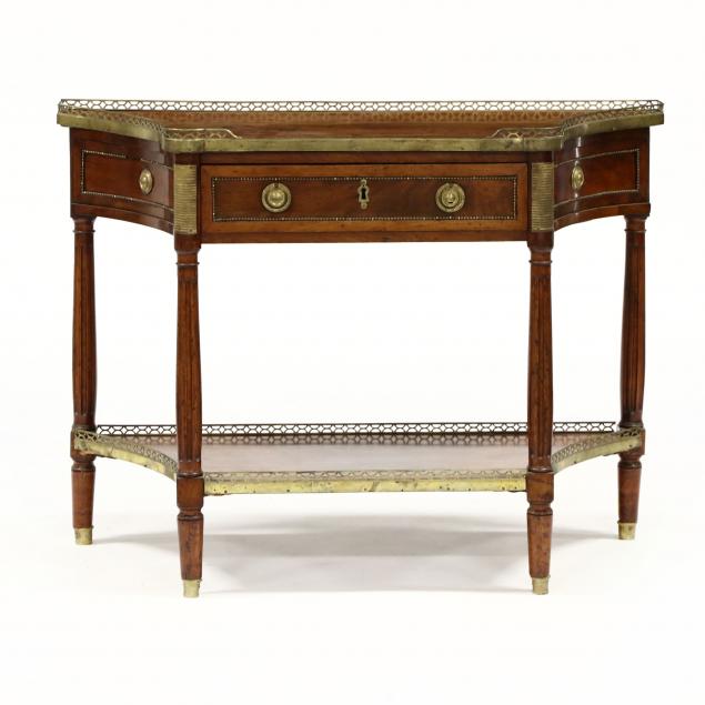 REGENCY DIMINUTIVE MAHOGANY CONSOLE