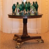 REGENCY EBONIZED, BURLWOOD AND