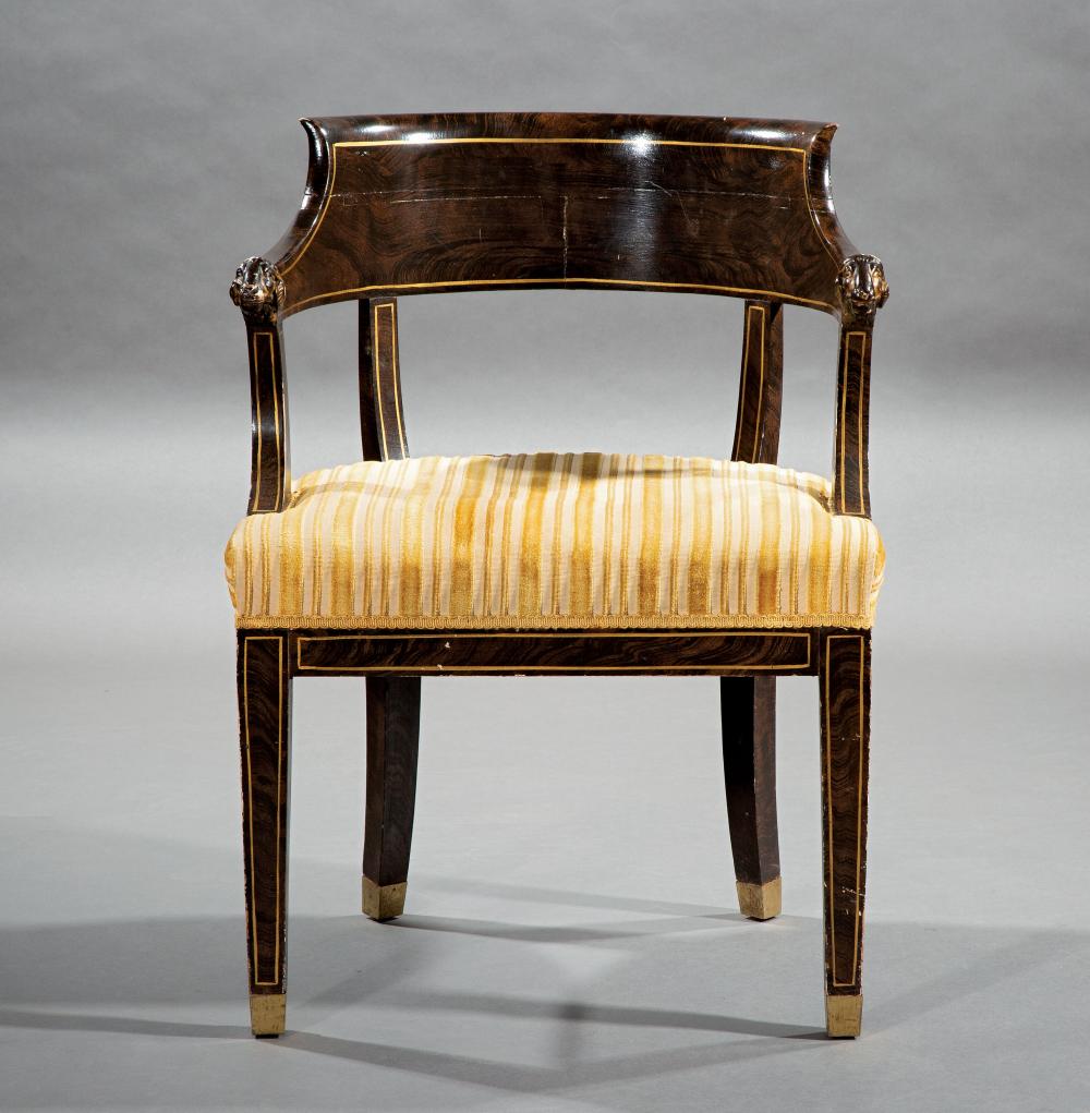 REGENCY FAUX BOIS AND PARCEL GILT