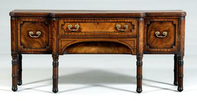 Regency figured mahogany server,