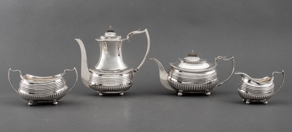 REGENCY FOUR PIECE STERLING TEA