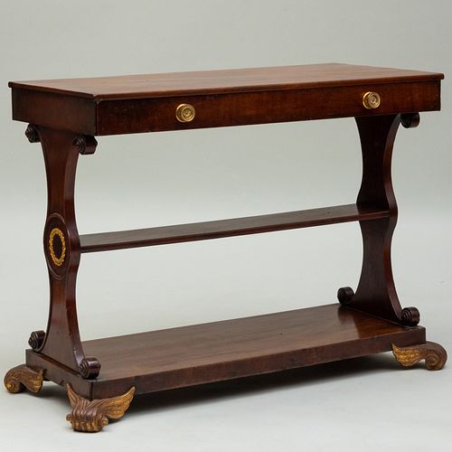 REGENCY GILT-METAL-MOUNTED MAHOGANY