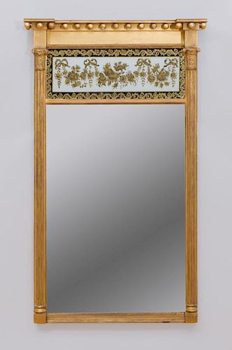 REGENCY GILTWOOD AND VERRE ÉGLOMISÉ