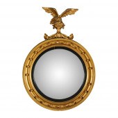 REGENCY GILTWOOD CONVEX MIRROR