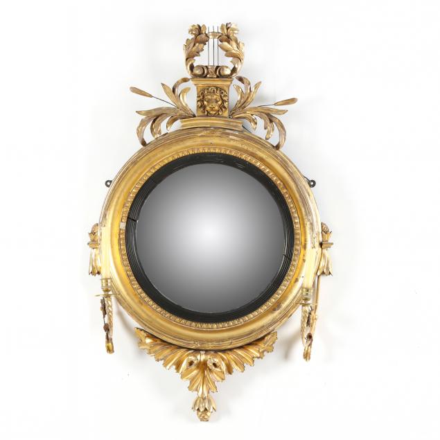 REGENCY GILTWOOD GIRANDOLE CONVEX