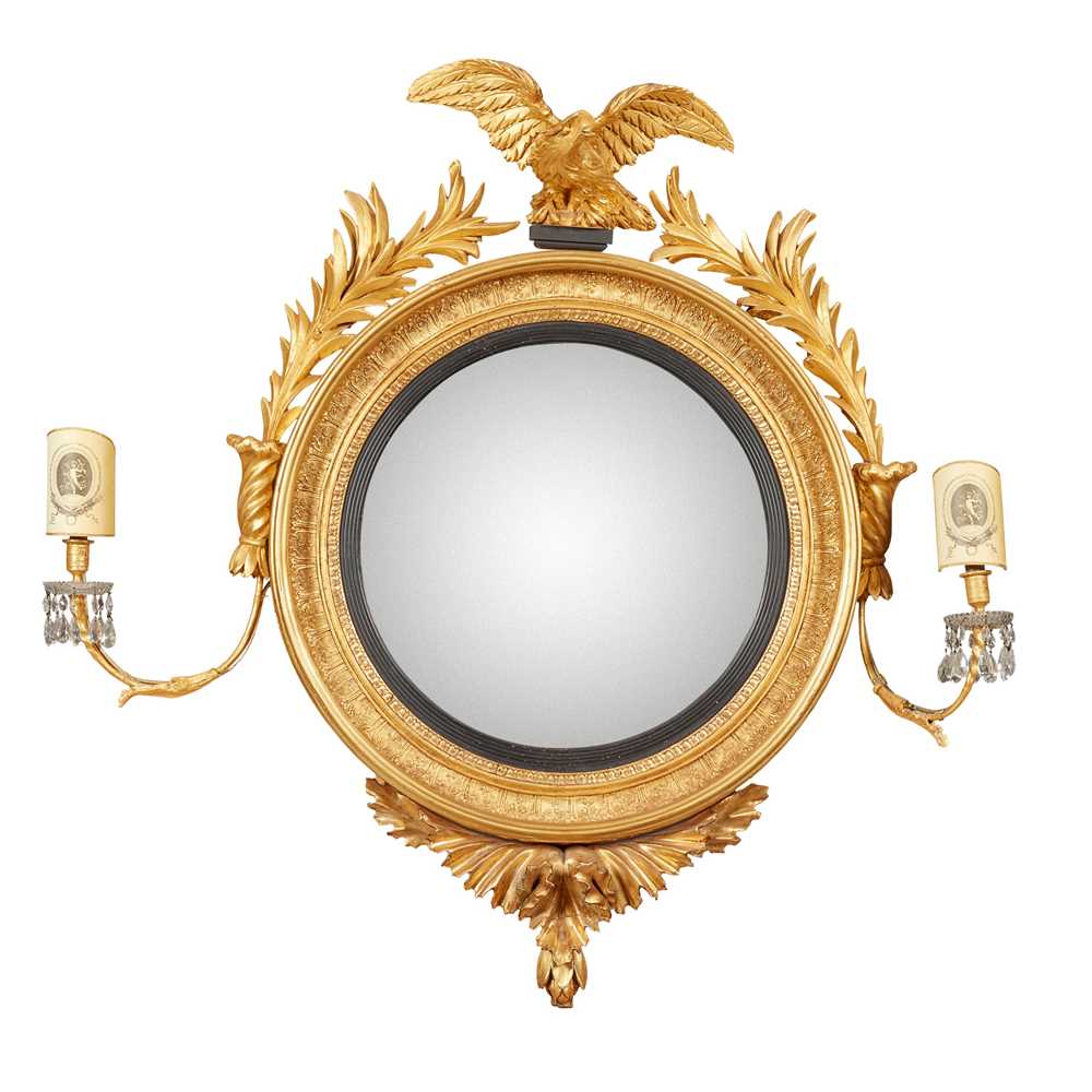 REGENCY GILTWOOD GIRONDOLE CONVEX