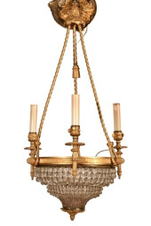 REGENCY GLASS COUPE AND GILT B