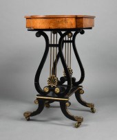 REGENCY INLAID AMBOYNA GAMES T
