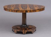 REGENCY INLAID CALAMANDER WOOD
