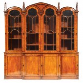 REGENCY INLAID MAHOGANY BREAKF