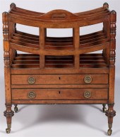 REGENCY INLAID MAHOGANY CANTER