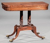 REGENCY INLAID MAHOGANY GAMES