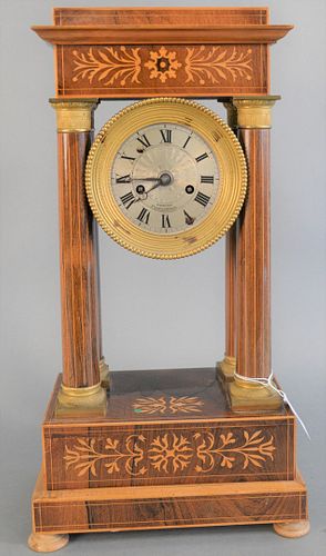REGENCY INLAID MAHOGANY MANTLE