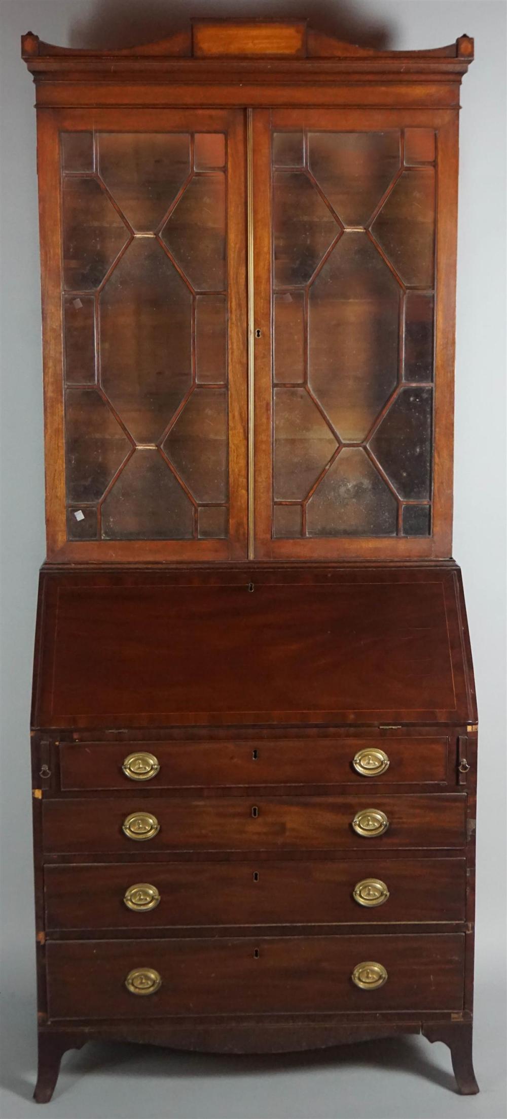 REGENCY INLAID MAHOGANY SECRETARY