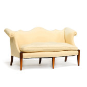 REGENCY INLAID MAHOGANY SHAPED