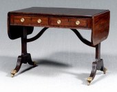 Regency inlaid mahogany sofa t