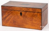 REGENCY INLAID MAHOGANY TEA CA