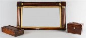 REGENCY INLAID MAHOGANY TEA CA