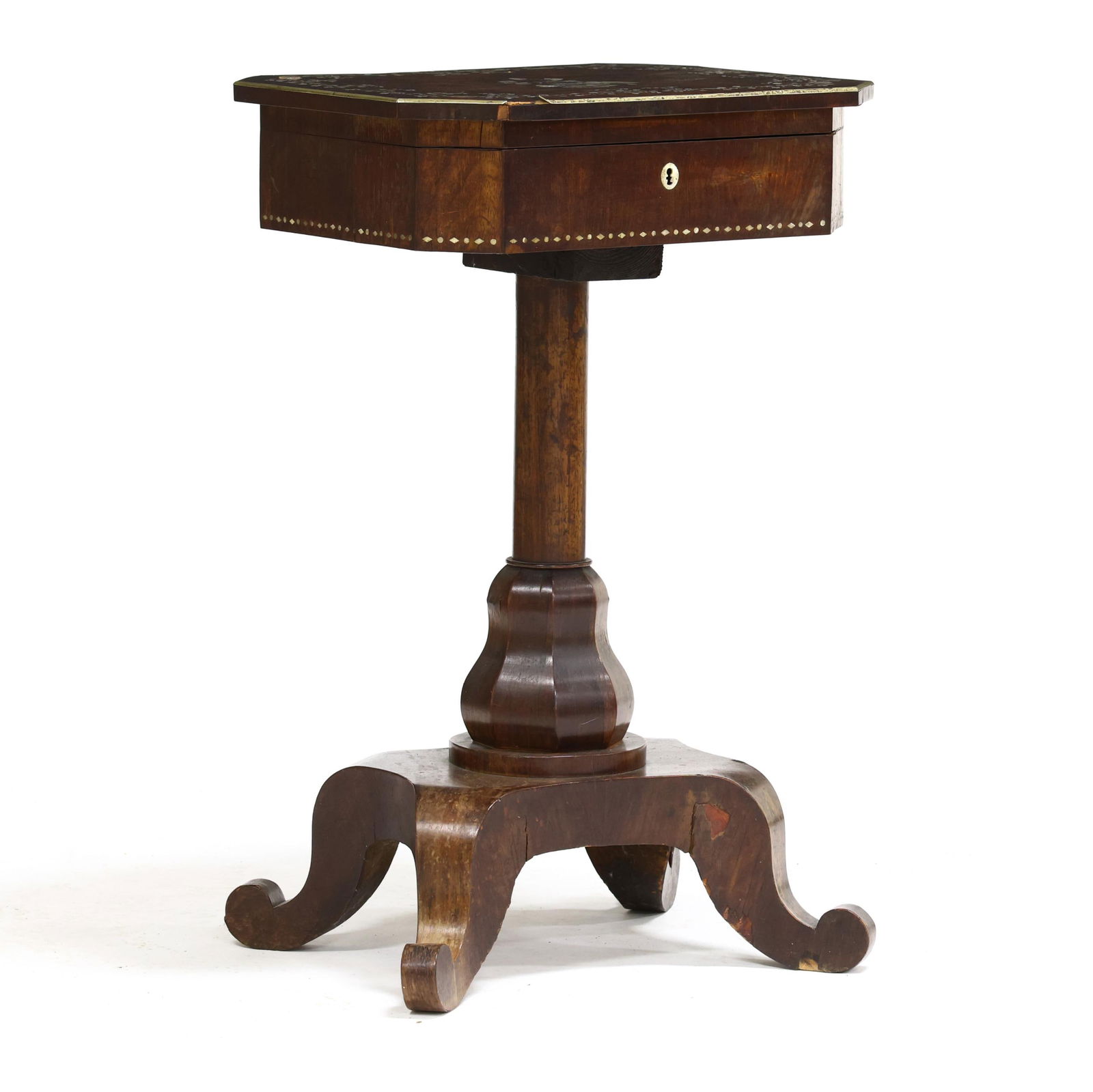 REGENCY INLAID ROSEWOOD SEWING