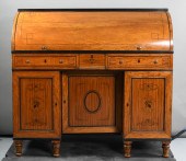 REGENCY INLAID SATINWOOD CYLIN