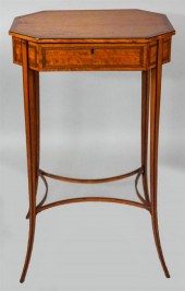REGENCY INLAID SATINWOOD OCTAG