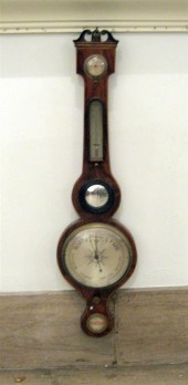 Regency line inlaid mahogany b