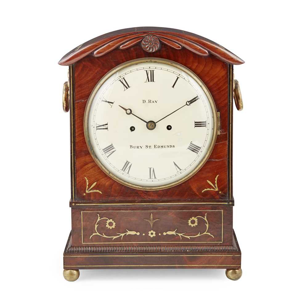 REGENCY MAHOGANY AND BRASS INLAID