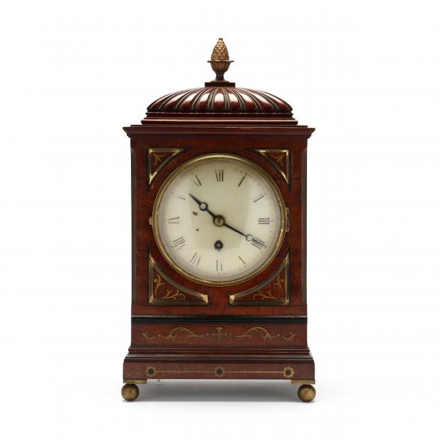 REGENCY MAHOGANY AND BRASS INLAID