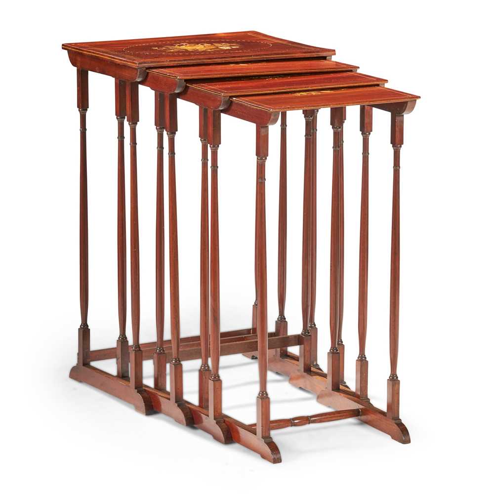 REGENCY MAHOGANY AND FLORAL