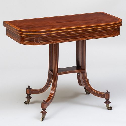 REGENCY MAHOGANY AND ROSEWOOD