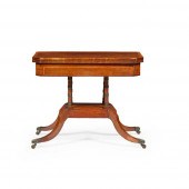 REGENCY MAHOGANY AND SATINWOOD