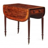 REGENCY MAHOGANY AND SATINWOOD