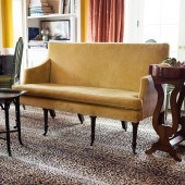 REGENCY MAHOGANY AND VELVET UP