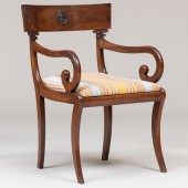 REGENCY MAHOGANY ARMCHAIRWith