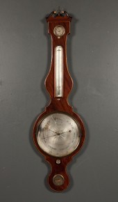 Regency mahogany banjo wall ba