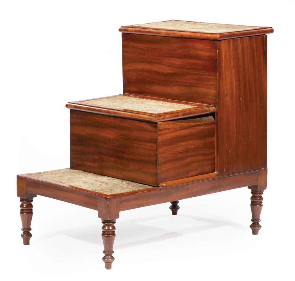 REGENCY MAHOGANY BEDSTEPSRegency
