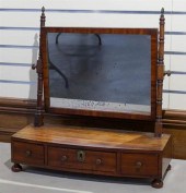 REGENCY MAHOGANY BOW-FRONT CHE