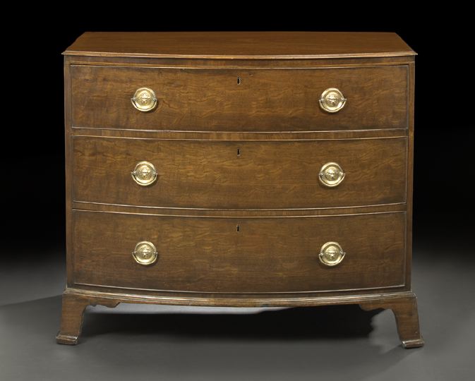 Regency Mahogany Bowfront Chest, 