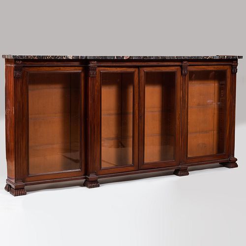 REGENCY MAHOGANY BREAKFRONT
