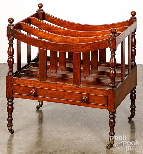 REGENCY MAHOGANY CANTERBURY, 19TH